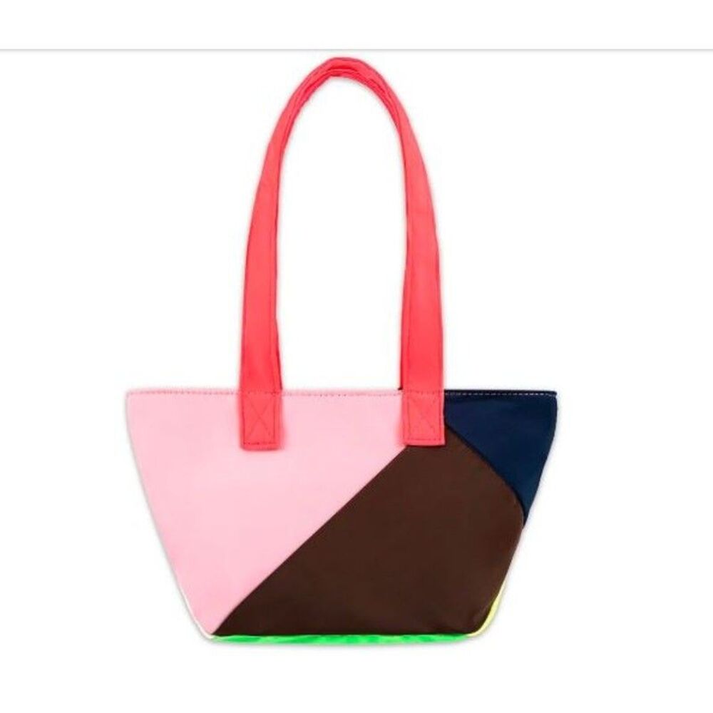 Cynthia Rowley Women's Mini Colorblock Nylon Tote Neon NWT 75 - Picture 3 of 3